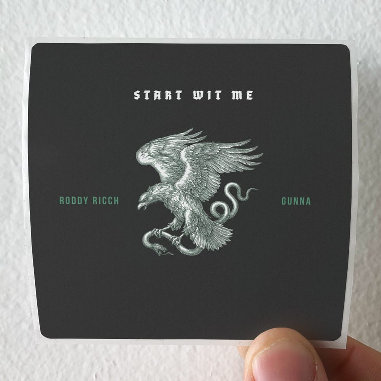 Gunna Start Wit Me Album Cover Sticker