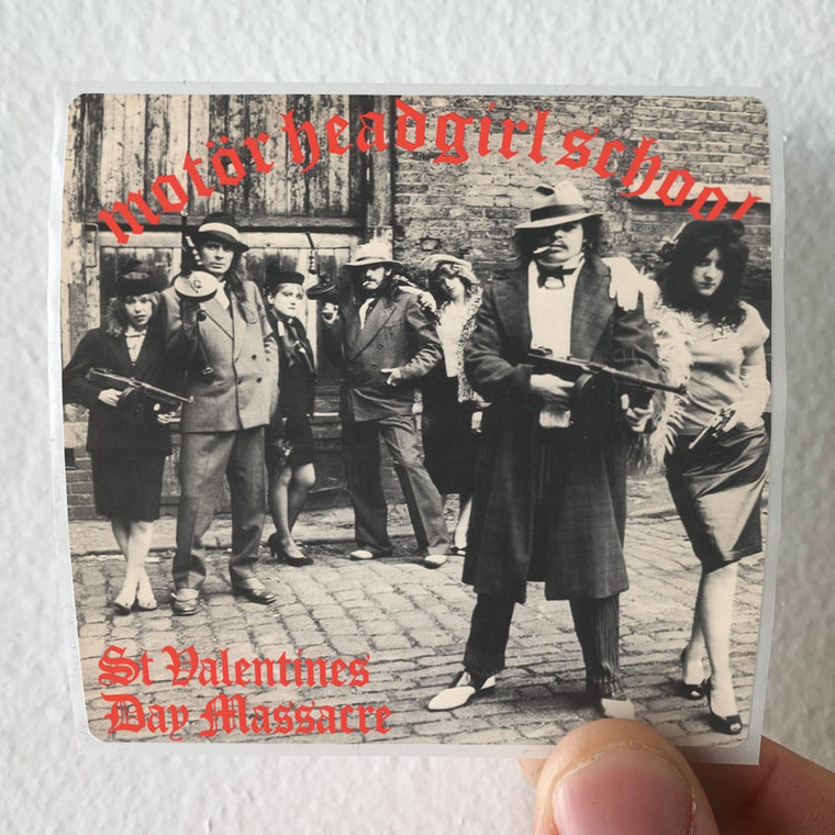 Girlschool St Valentines Day Massacre Album Cover Sticker