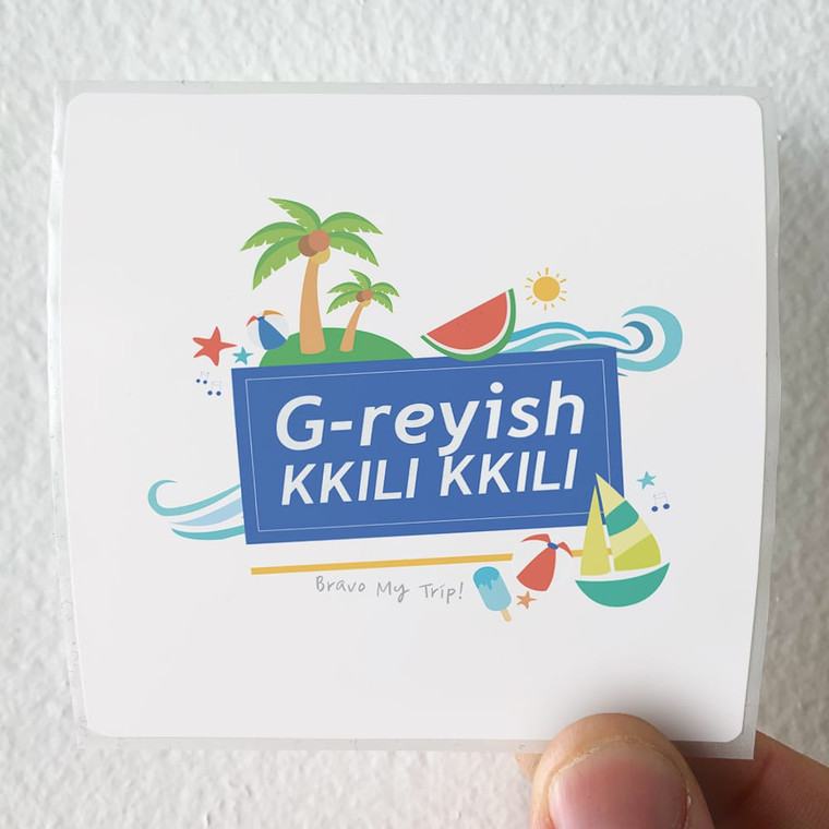 G-reyish Bravo My Trip Album Cover Sticker