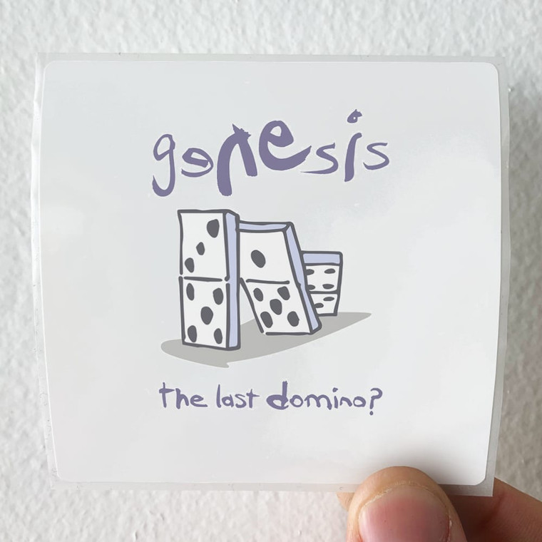 Genesis The Last Domino The Hits Album Cover Sticker