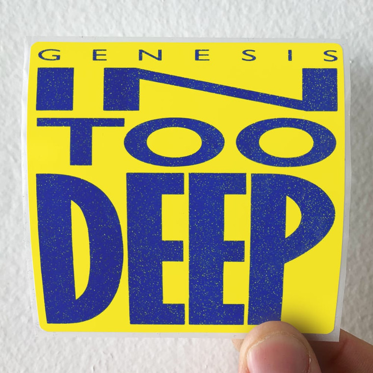 Genesis In Too Deep Album Cover Sticker