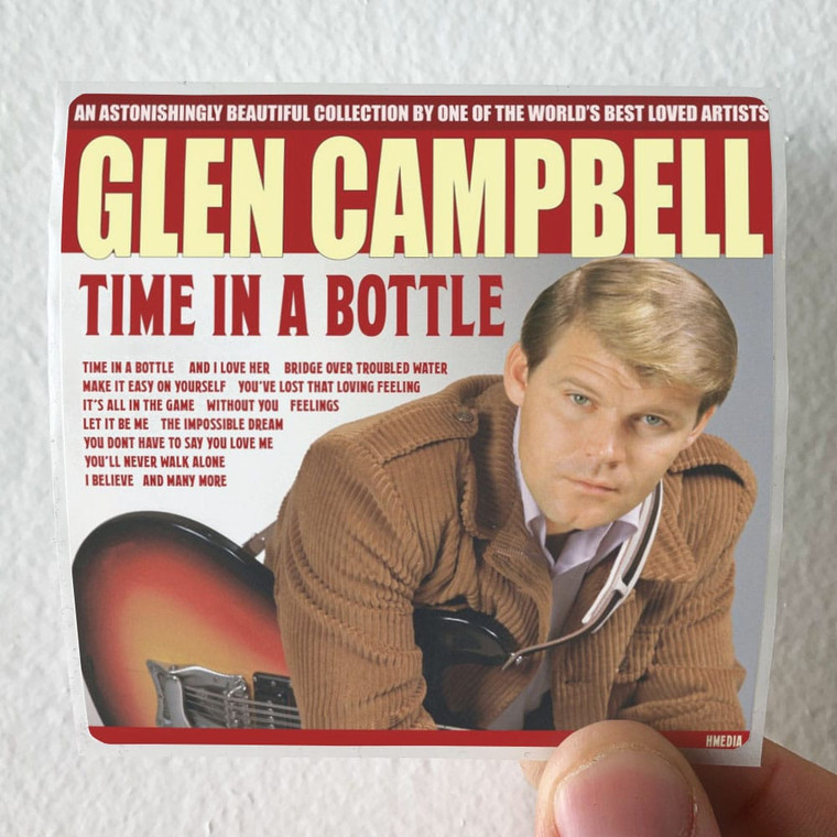 Glen Campbell Time In A Bottle Album Cover Sticker
