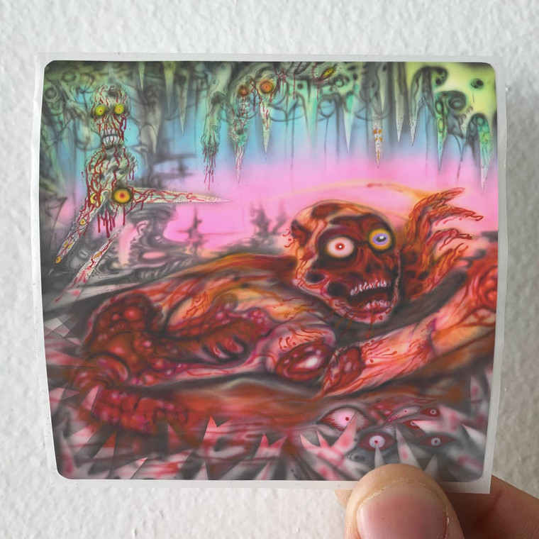 Gutless Split W Mortal Wound Album Cover Sticker