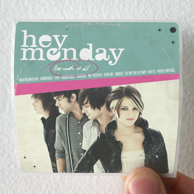 Hey Monday Beneath It All Album Cover Sticker