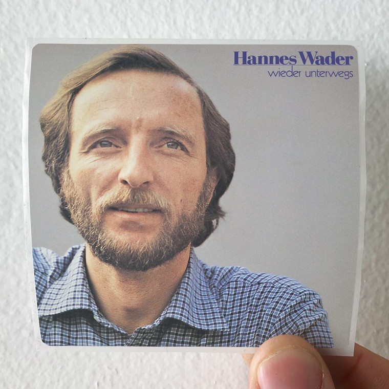 Hannes Wader Wieder Unterwegs Album Cover Sticker