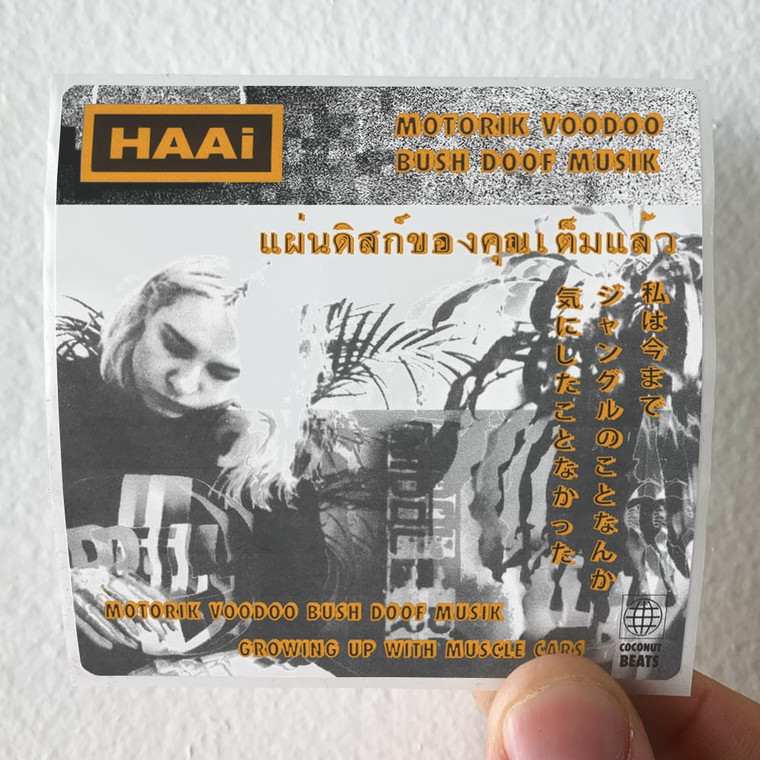 HAAi Motorik Voodoo Bush Doof Musik Album Cover Sticker