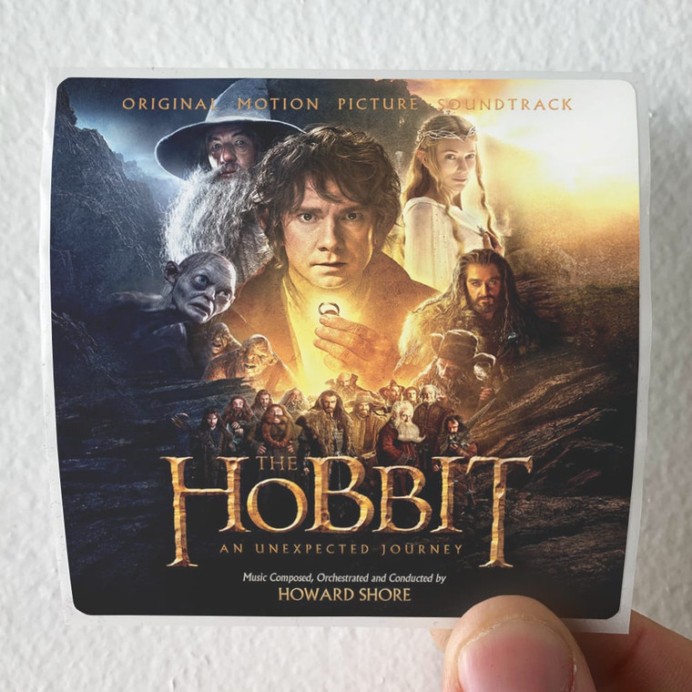 Howard Shore The Hobbit An Unexpected Journey Album Cover Sticker