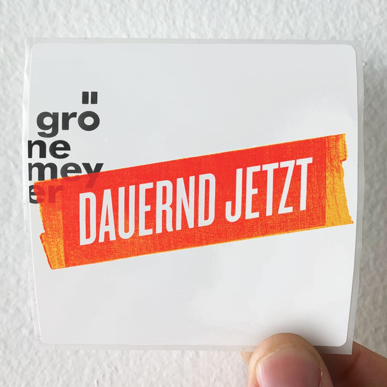 Herbert Gronemeyer Dauernd Jetzt Album Cover Sticker