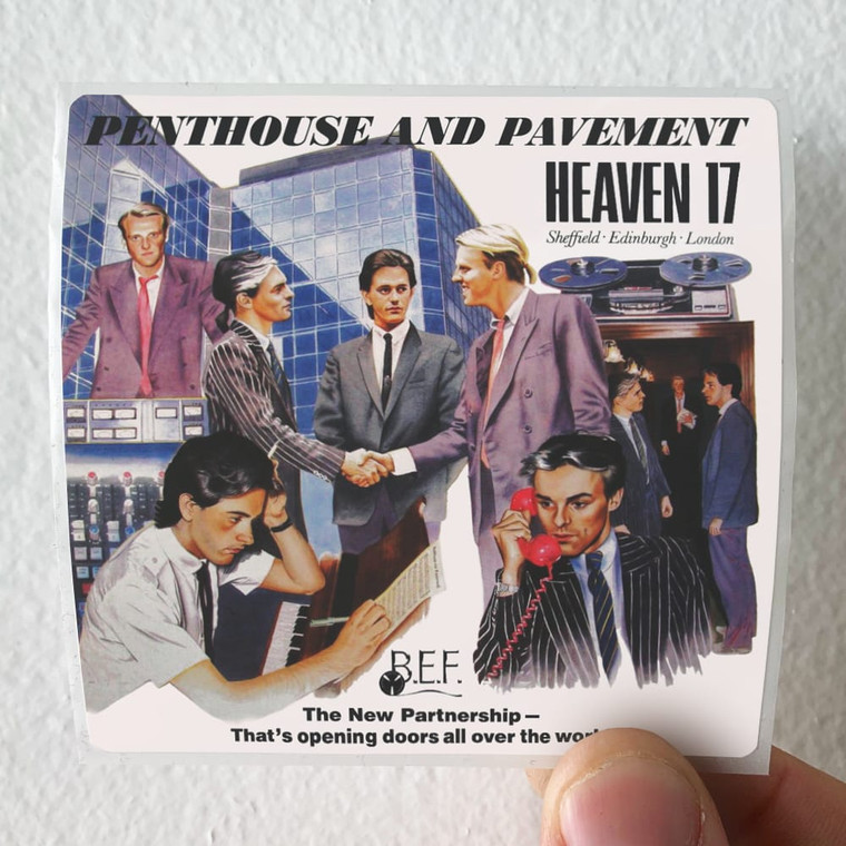 Heaven 17 Penthouse And Pavement 2 Album Cover Sticker