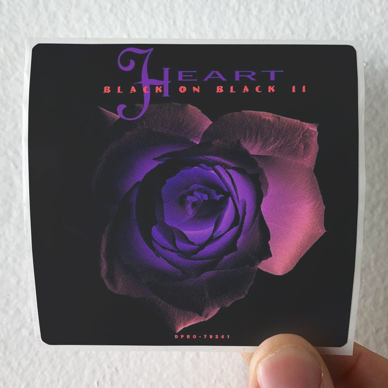 Heart Black On Black Ii Album Cover Sticker