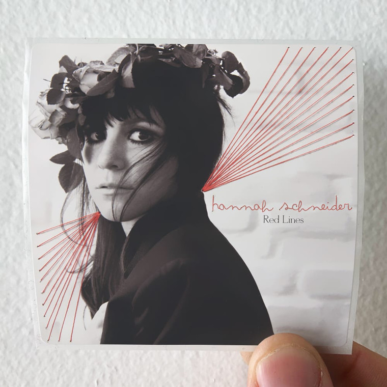 Hannah Schneider Red Lines Album Cover Sticker
