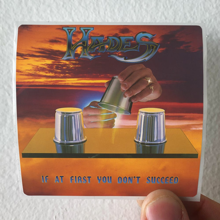 Hades If At First You Dont Succeed 1 Album Cover Sticker Hades If At First You Dont Succeed 1 Album Cover Sticker