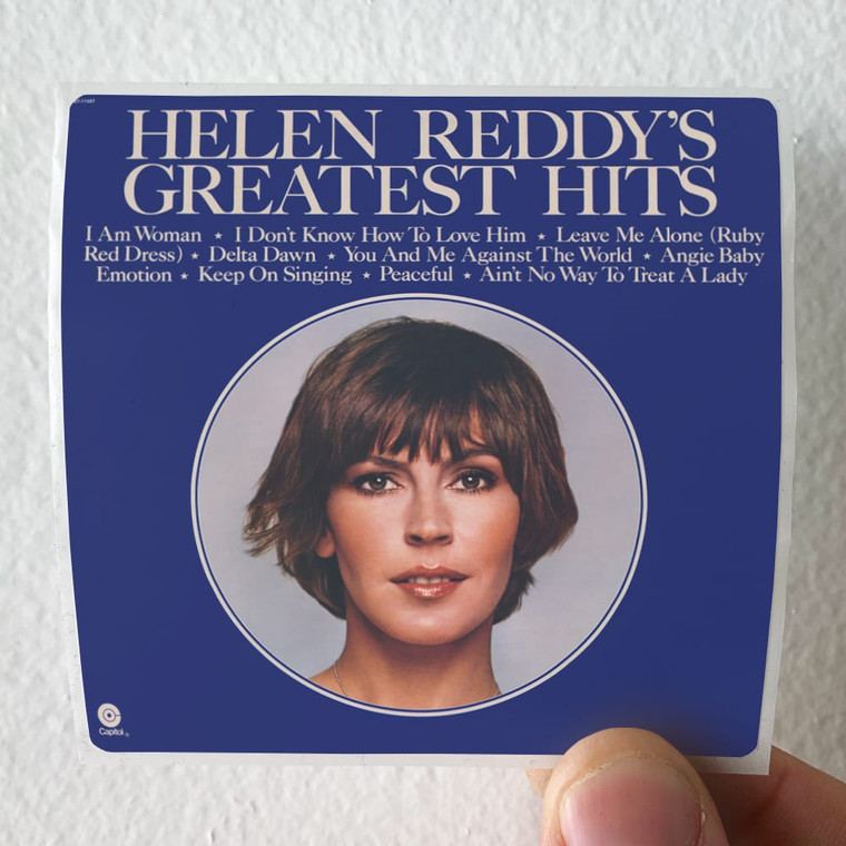 Helen Reddy Helen Reddys Greatest Hits And More Album Cover Sticker