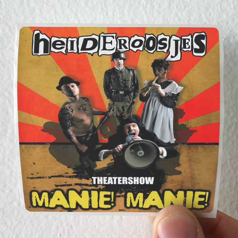 Heideroosjes Manie Manie Album Cover Sticker