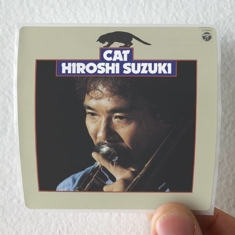 Hiroshi Suzuki Cat Album Cover Sticker