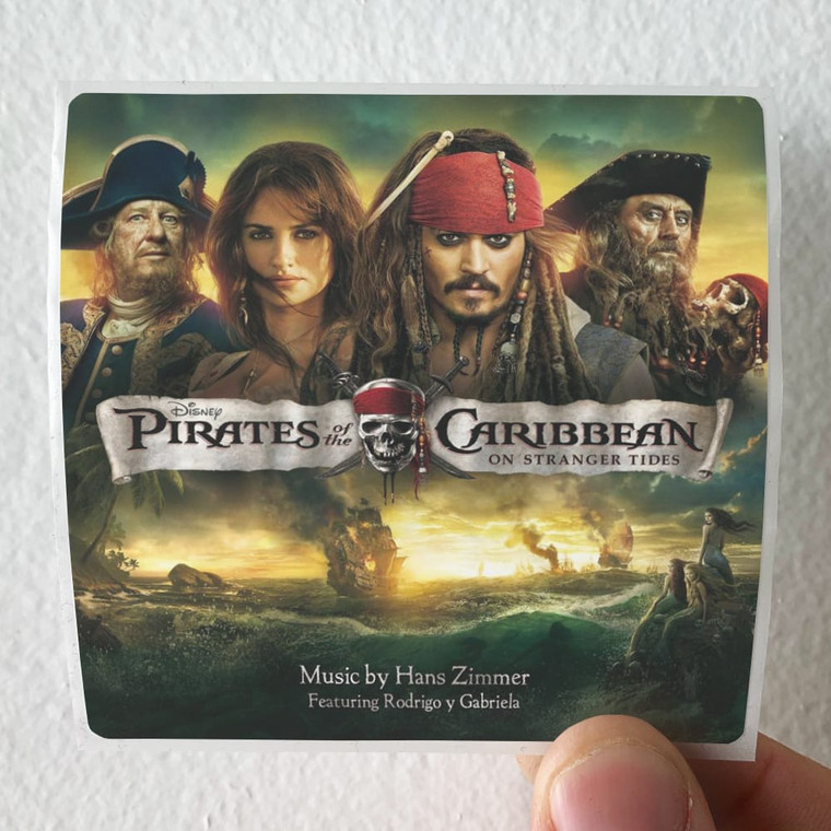 Hans Zimmer Pirates Of The Caribbean On Stranger Tides Album Cover Sticker