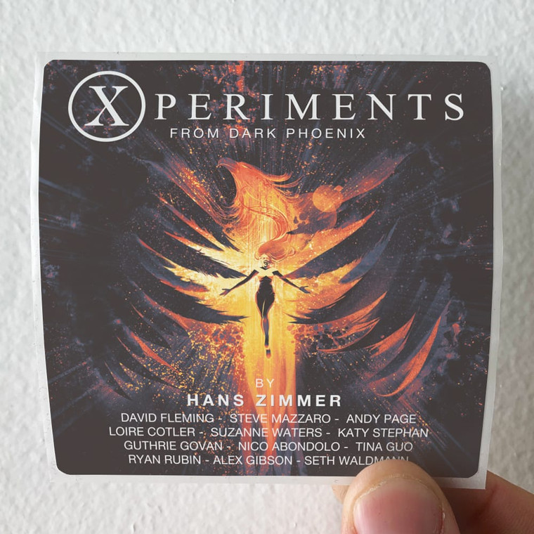 Hans Zimmer Xperiments From Dark Phoenix Album Cover Sticker