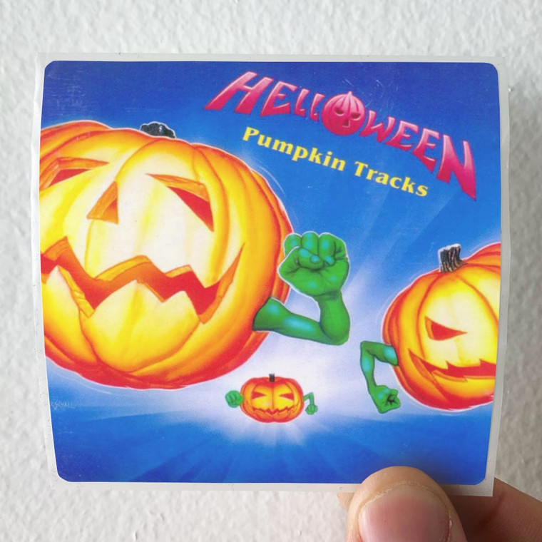 Helloween Pumpkin Tracks Album Cover Sticker