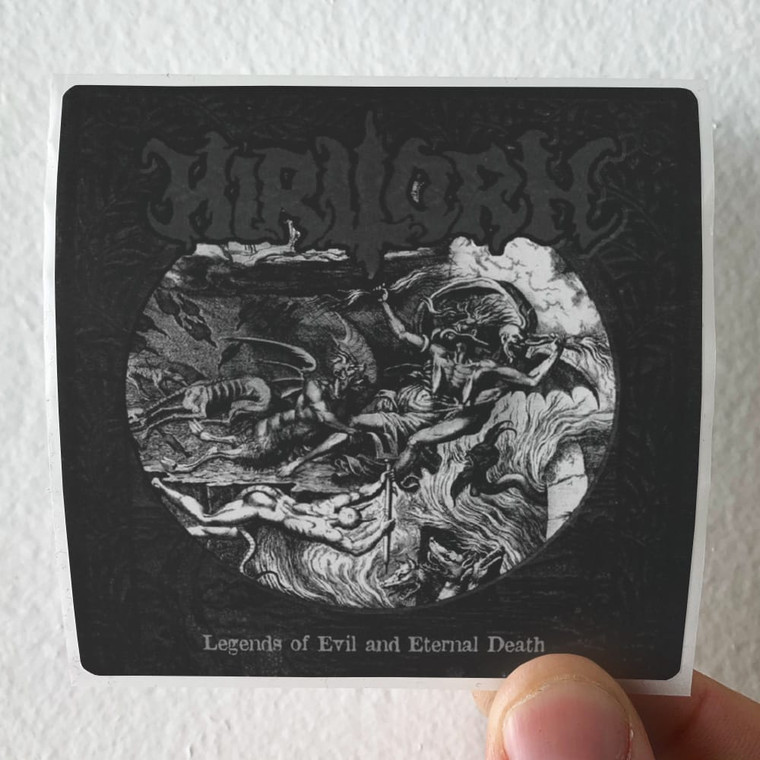Hirilorn Legends Of Evil And Eternal Death Album Cover Sticker