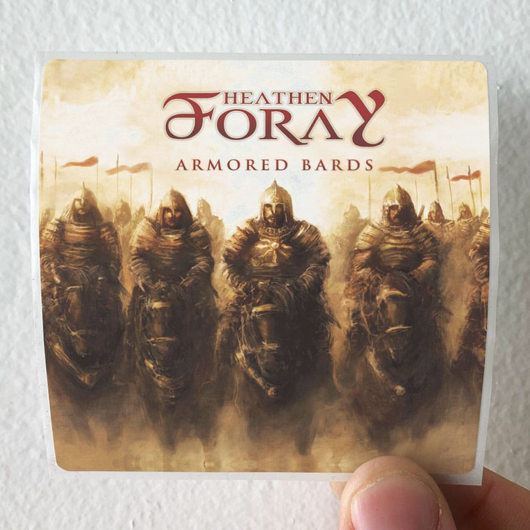 Heathen Foray Armored Bards Album Cover Sticker