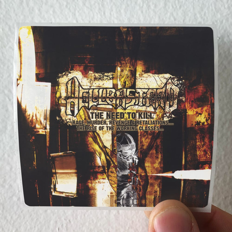 Hellbastard The Need To Kill Album Cover Sticker
