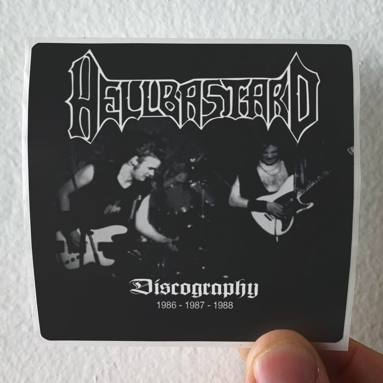 Hellbastard Discography 1986 1987 1988 Album Cover Sticker