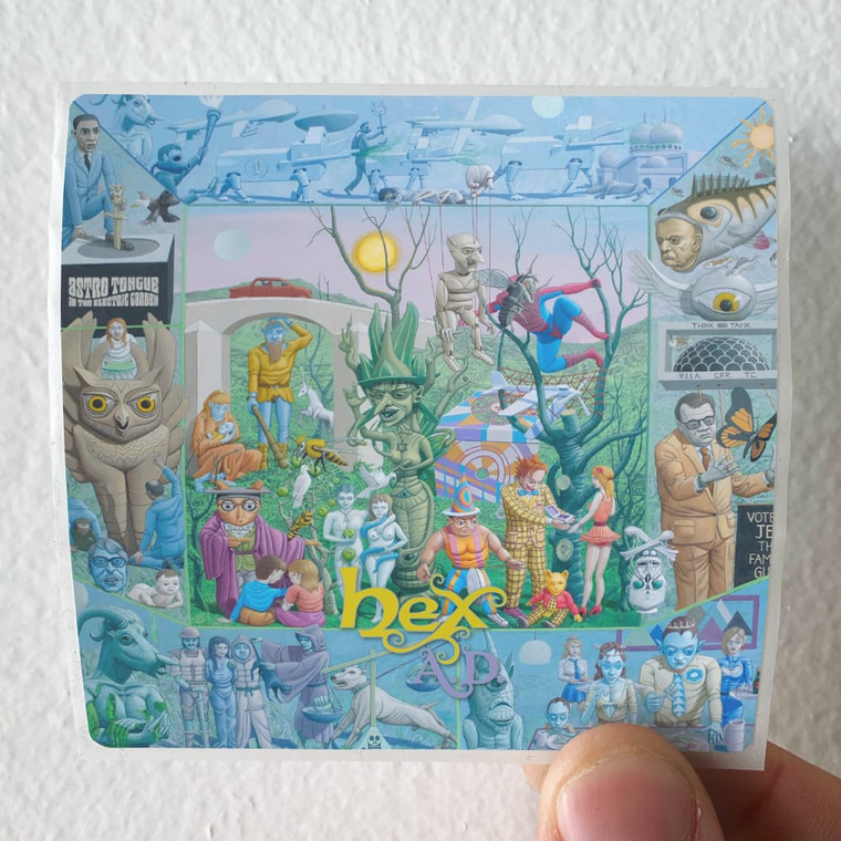Hex AD Astro Tongue In The Electric Garden Album Cover Sticker