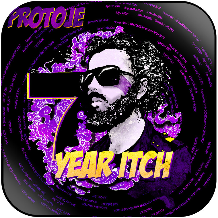Protoje 7 Year Itch Album Cover Sticker Album Cover Sticker