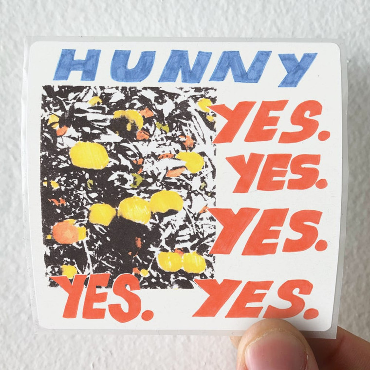 HUNNY Yes Yes Yes Yes Yes Album Cover Sticker