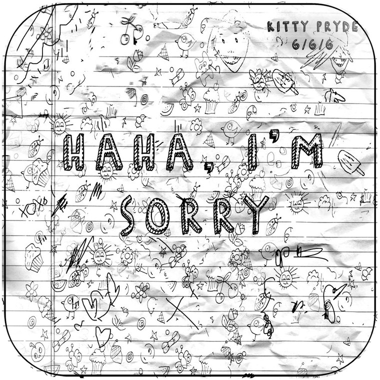 Kitty Pryde Haha Im Sorry Album Cover Sticker Album Cover Sticker