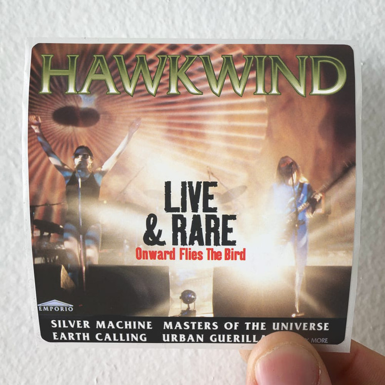 Hawkwind Live And Rare Onward Flies The Bird Album Cover Sticker