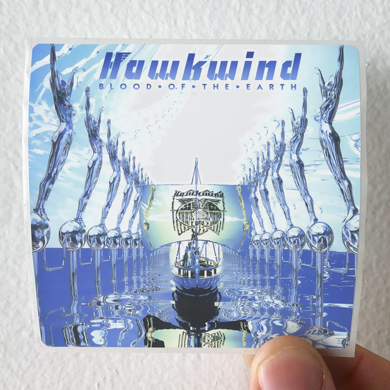 Hawkwind Blood Of The Earth Album Cover Sticker