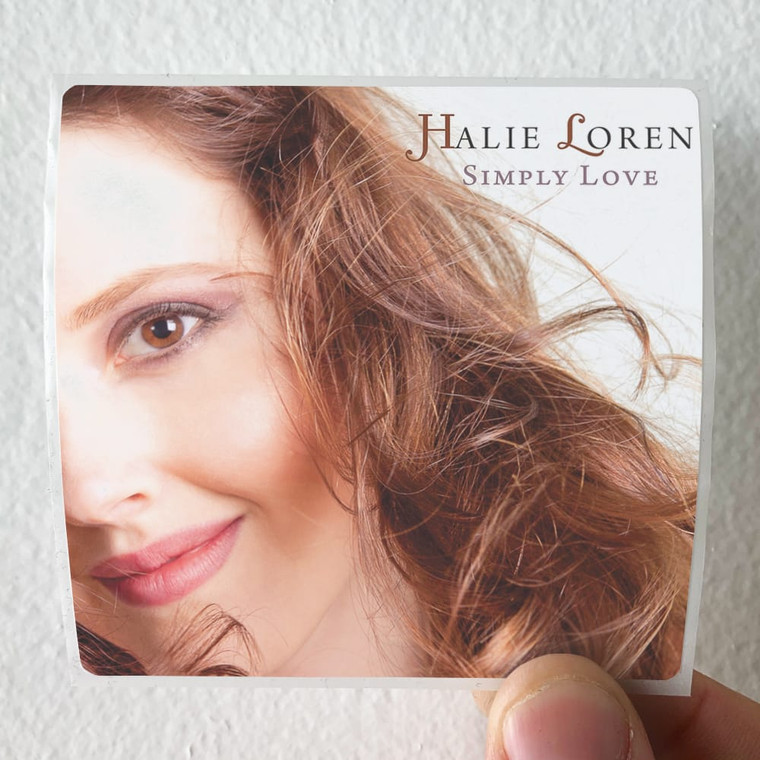 Halie Loren Simply Love Album Cover Sticker