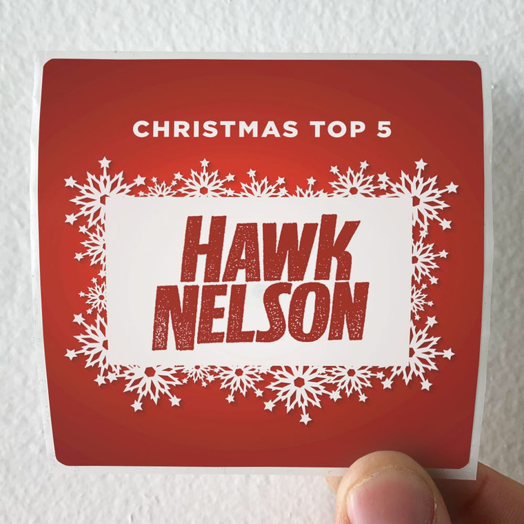 Hawk Nelson Christmas Top 5 Album Cover Sticker