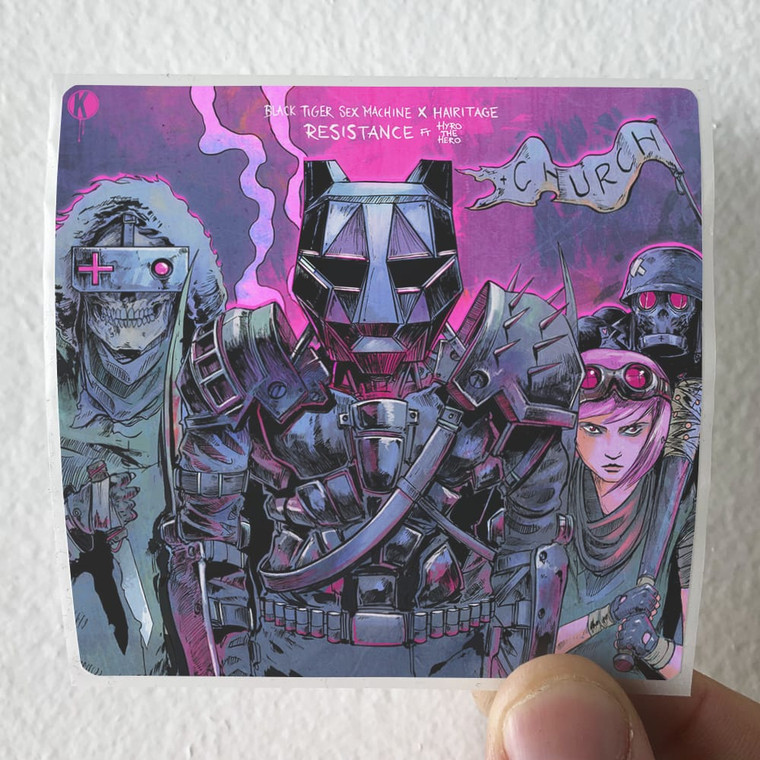 Hyro da Hero Resistance Album Cover Sticker