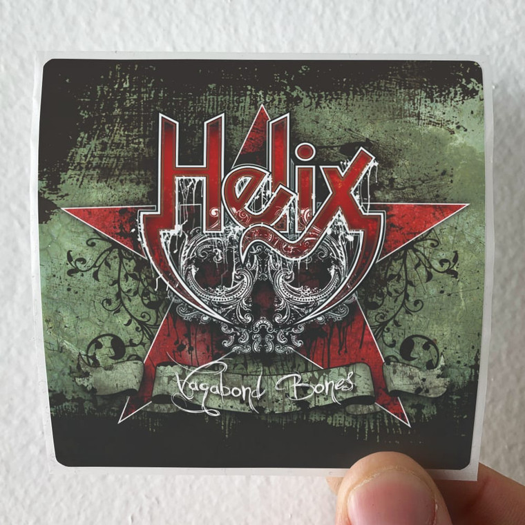Helix Vagabond Bones Album Cover Sticker