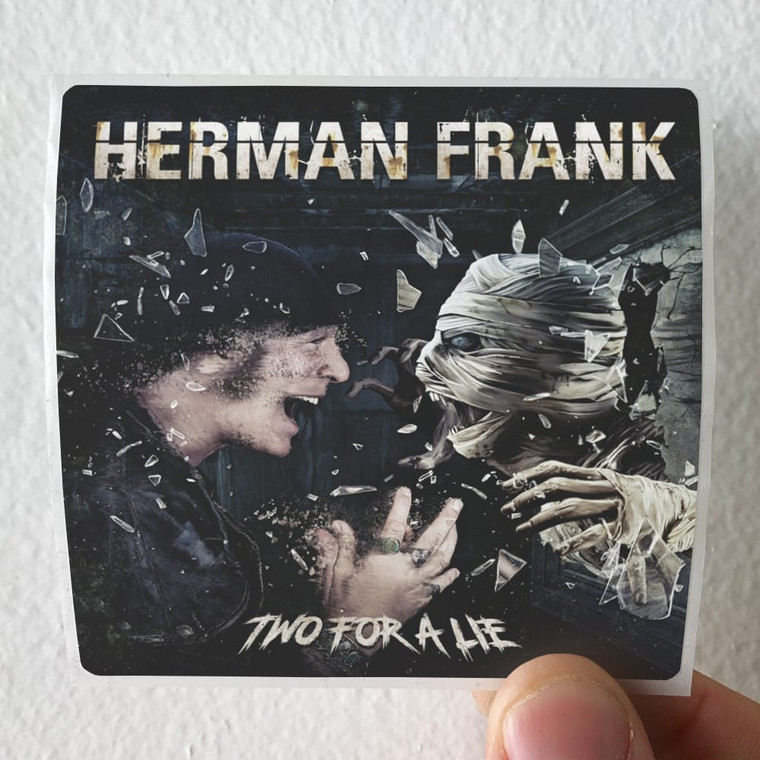 Herman Frank Two For A Lie Album Cover Sticker
