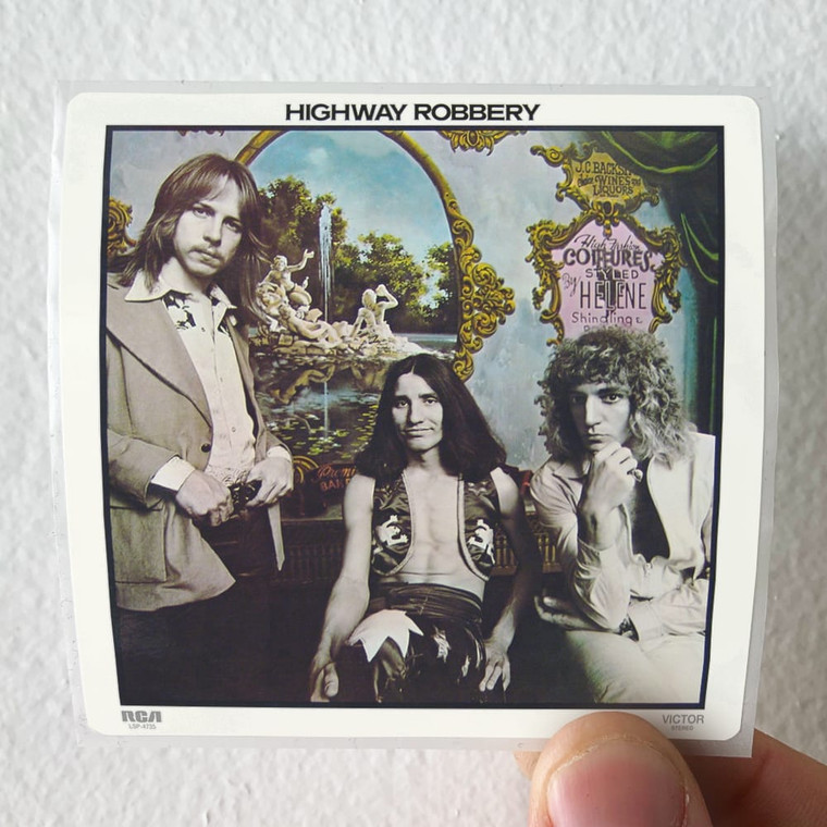 Highway Robbery For Love Or Money Album Cover Sticker