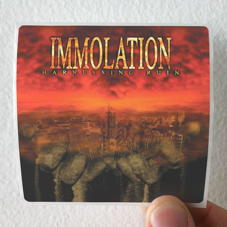 Immolation Harnessing Ruin Album Cover Sticker
