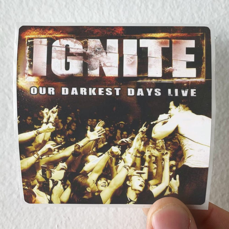 Ignite Our Darkest Days Live Album Cover Sticker