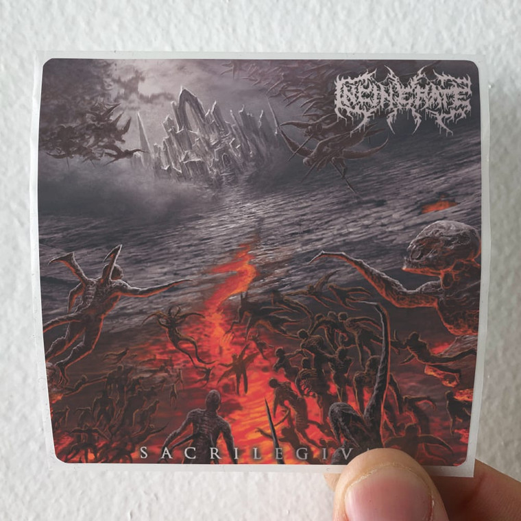Incinerate Sacrilegivm Album Cover Sticker