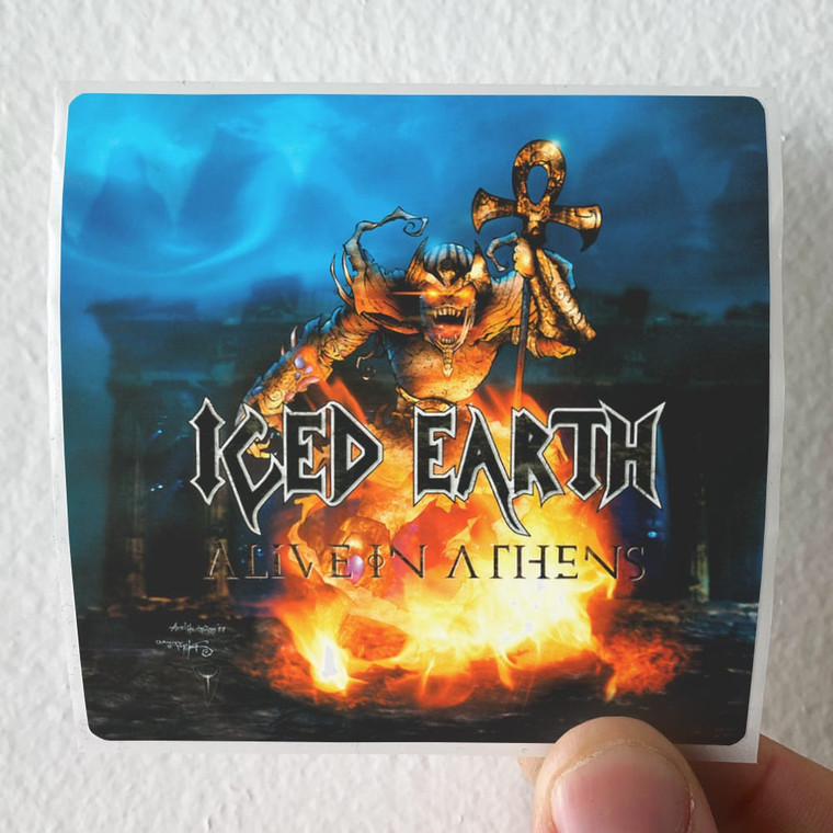 Iced Earth Alive In Athens 6 Album Cover Sticker