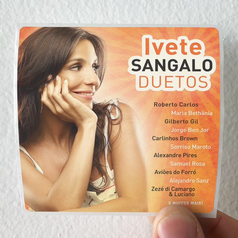 Ivete Sangalo Duetos Album Cover Sticker Ivete Sangalo Duetos Album Cover Sticker