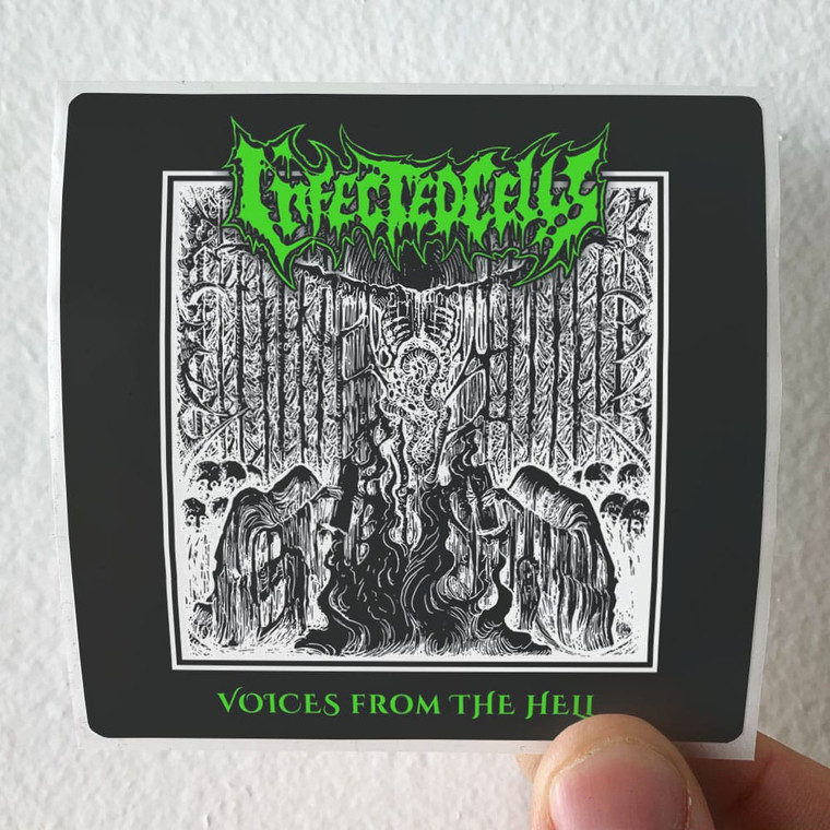 Infected Cells Voices From The Hell Album Cover Sticker
