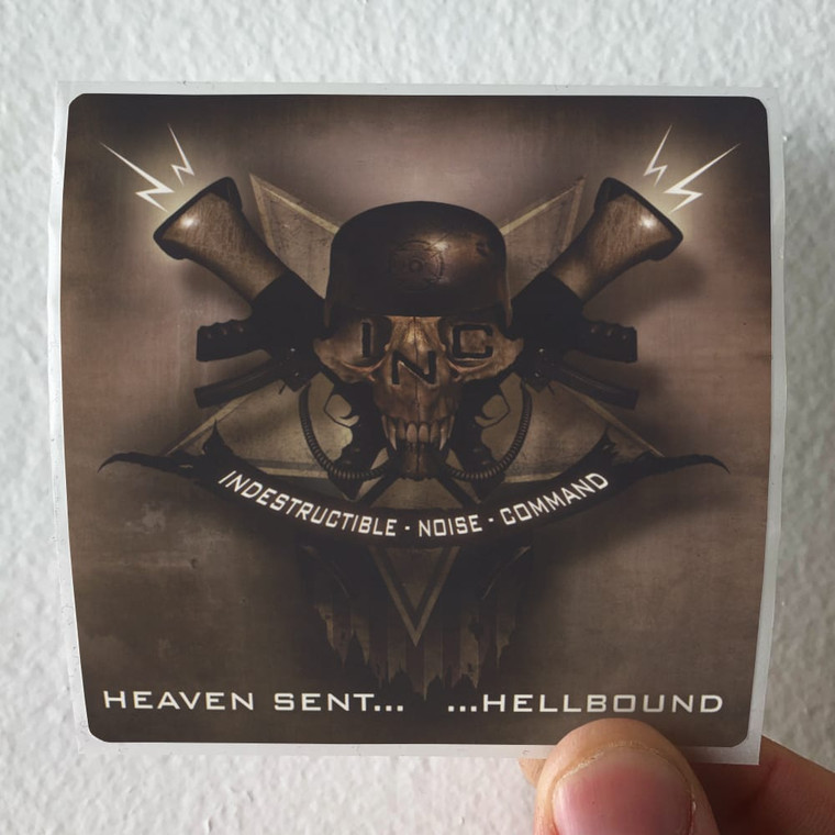 Indestructible Noise Command Heavent Sent Hellbound Album Cover Sticker
