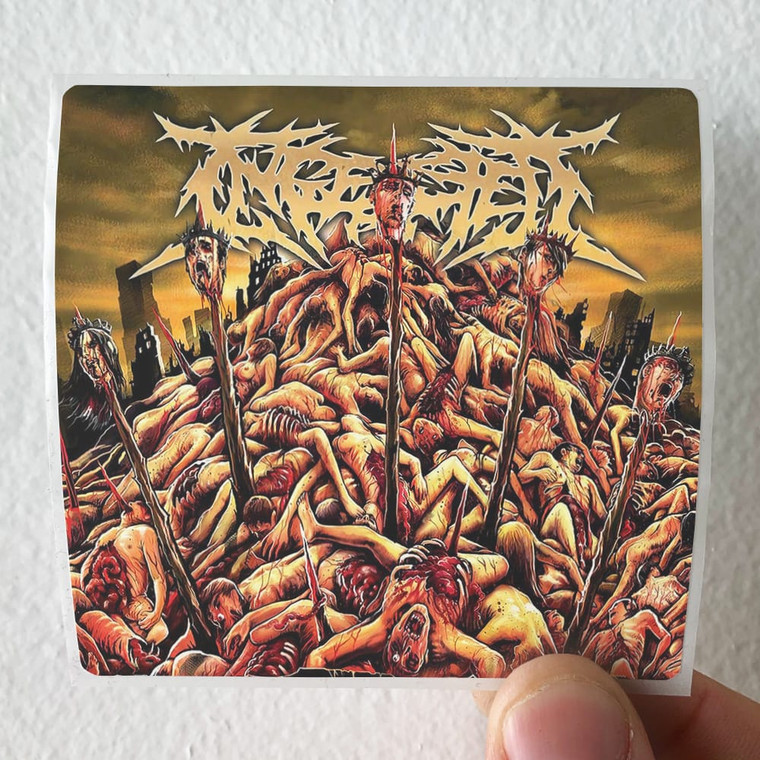Ingested Revered By No One Feared By All Album Cover Sticker
