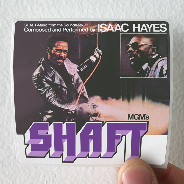 Isaac Hayes Shaft 1 Album Cover Sticker