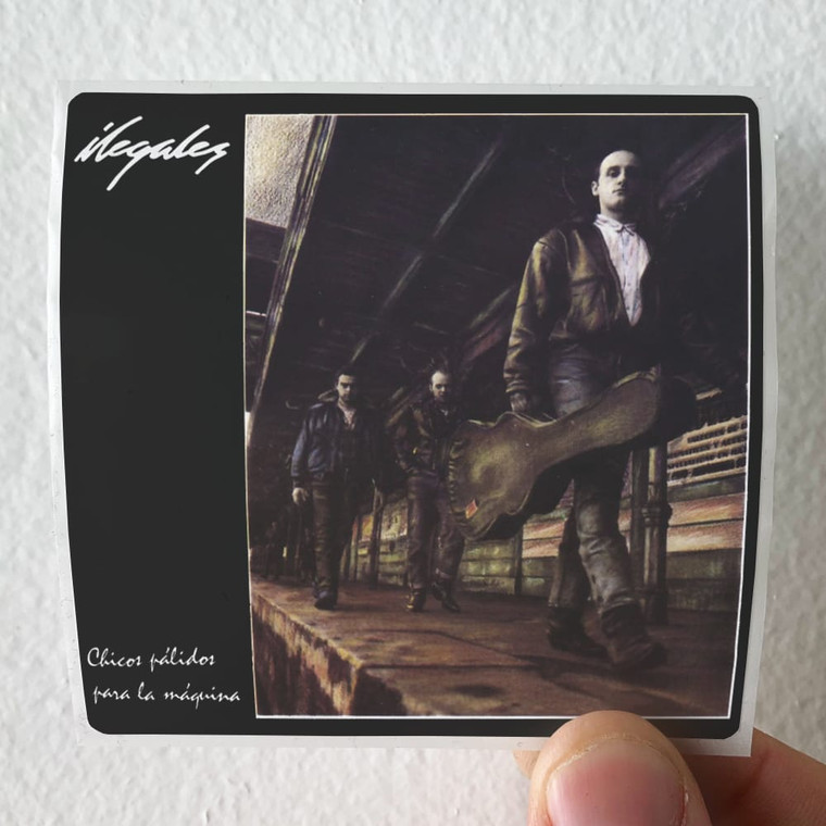 Ilegales Chicos Plidos Para La Mquina Album Cover Sticker