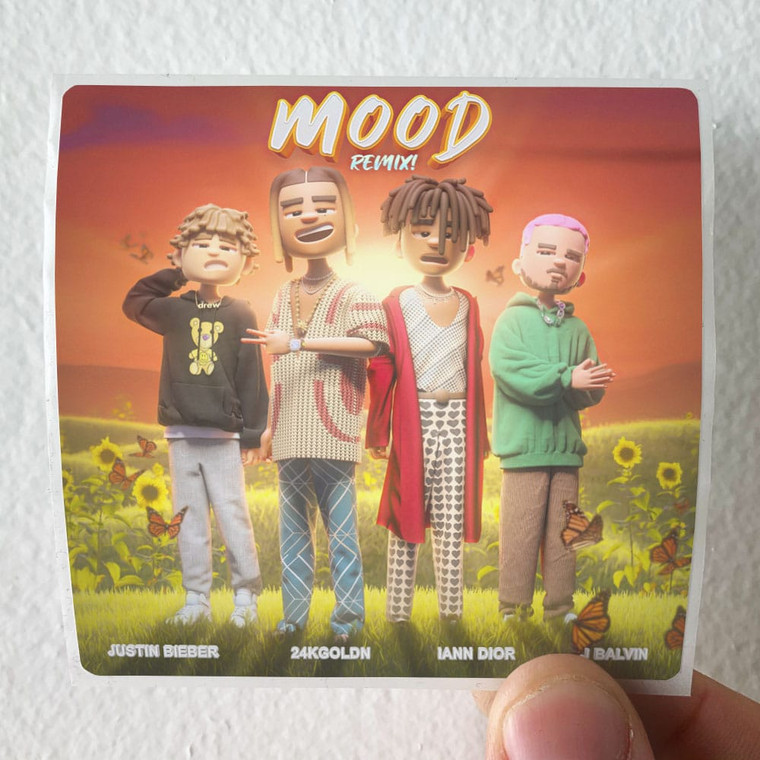 iann dior Mood Remix Album Cover Sticker