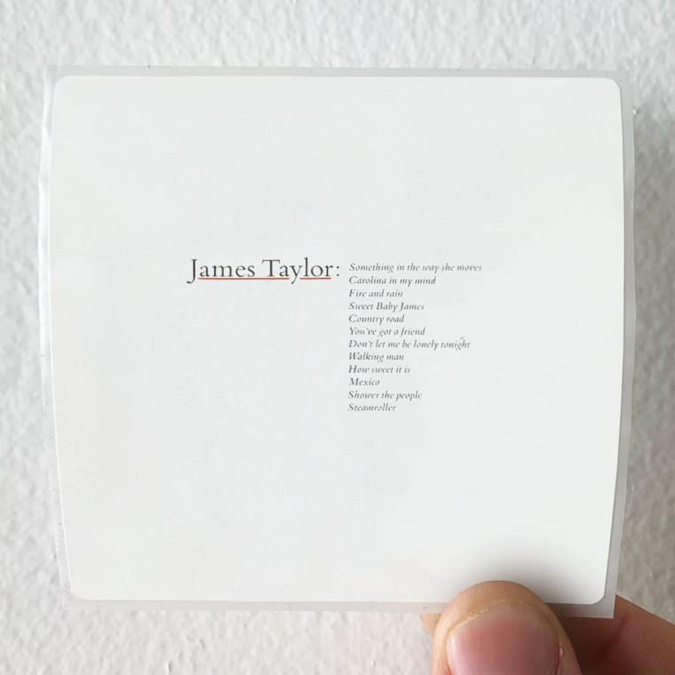 James Taylor Greatest Hits Album Cover Sticker